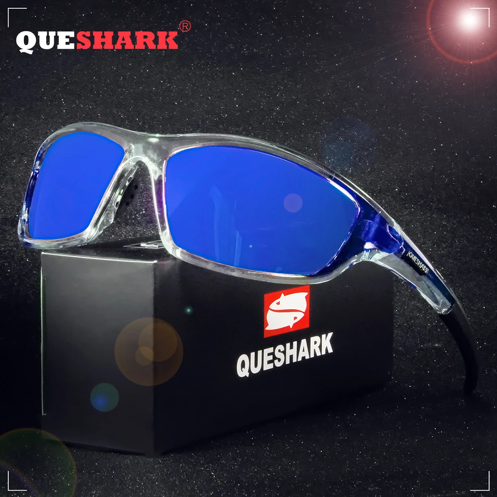 QUESHARK TR90 Untralight оправа HD поляризационные солнцезащитные очки для рыбалки очки для велоспорта для мужчин и женщин Спорт Туризм Бег гольф