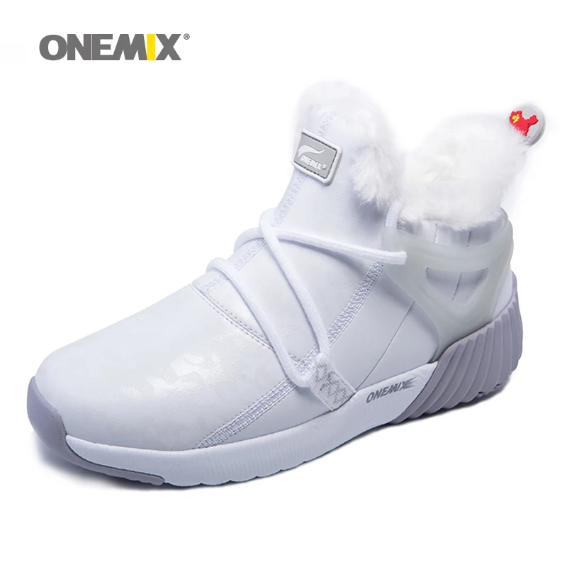 ONEMIX/женские зимние ботинки Сохраняющие тепло кроссовки для мужчин Удобные бега