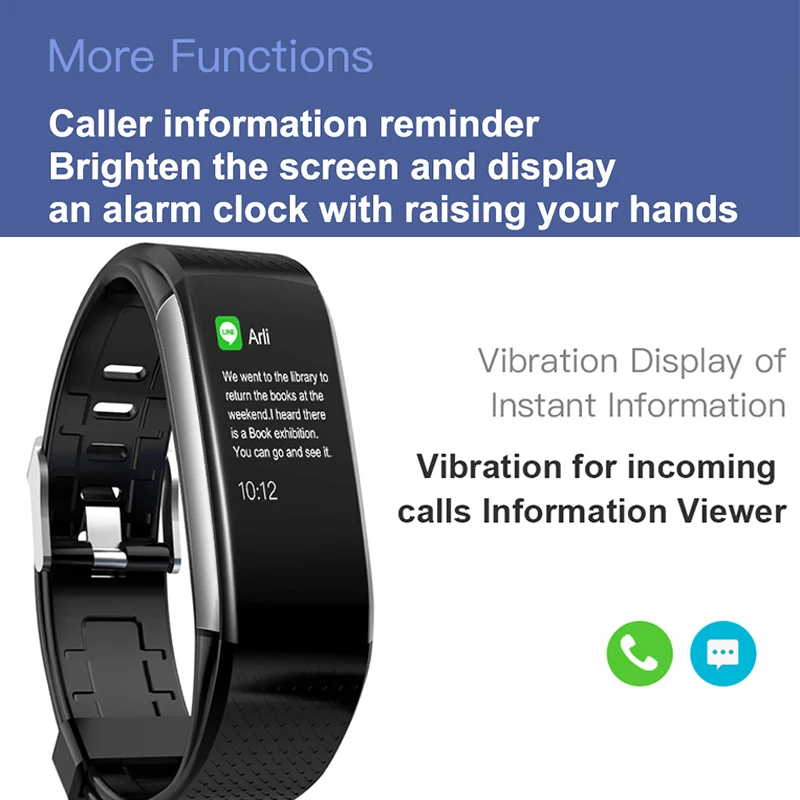 Смарт браслет ЭКГ ФПГ артериальное давление смарт фитнес трекер для сна