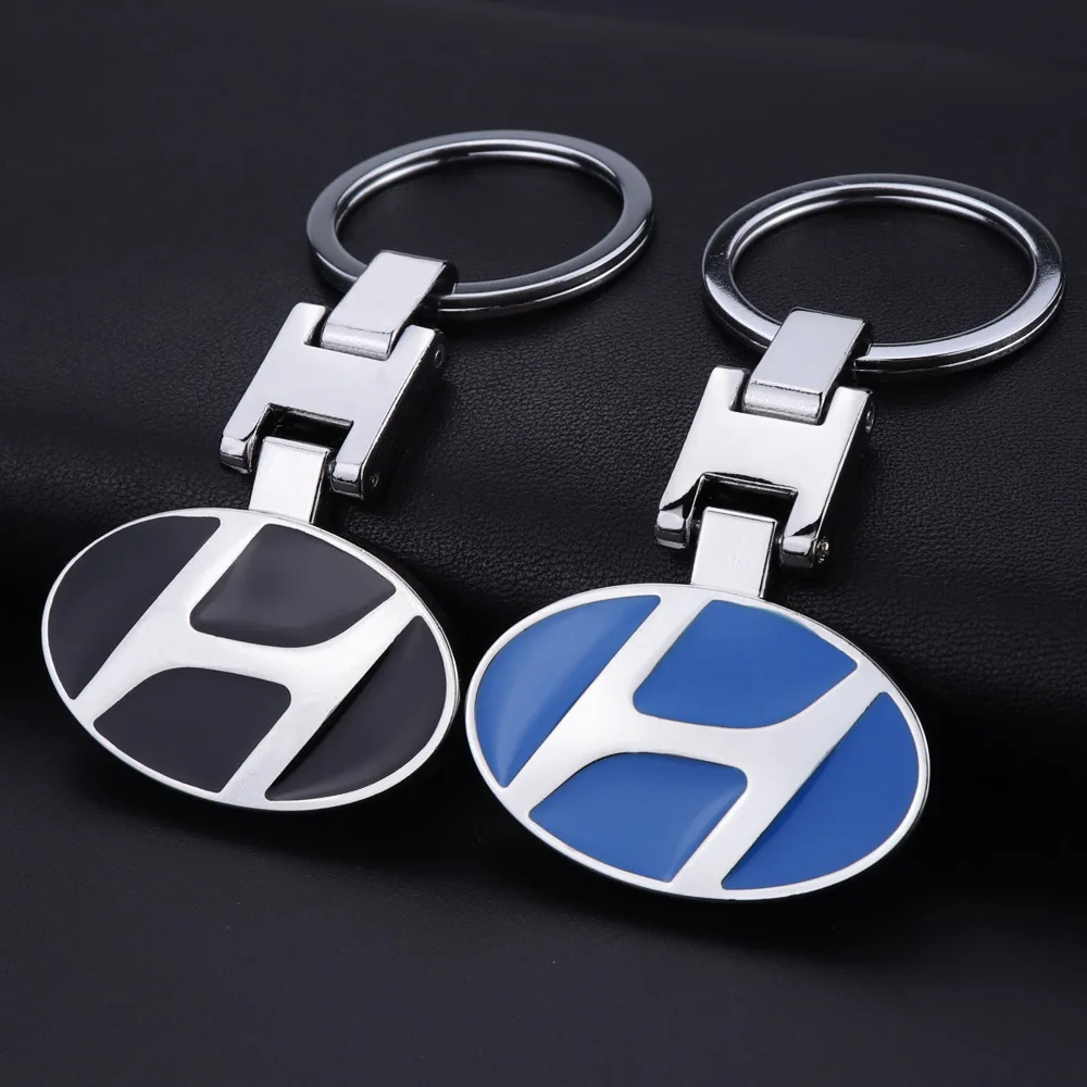 

Newly Metal Car Keychain Auto Emblem Keychain For Hyundai IX35 Solaris Accent I30 Tucson Elantra Santa Fe Getz I20 Accessories