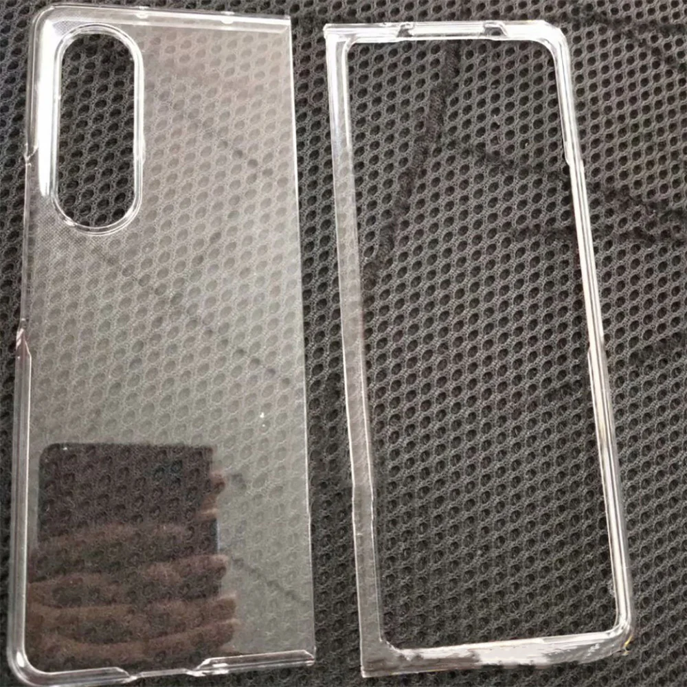 Складной жесткий чехол для телефона из поликарбоната прозрачная глянцевая