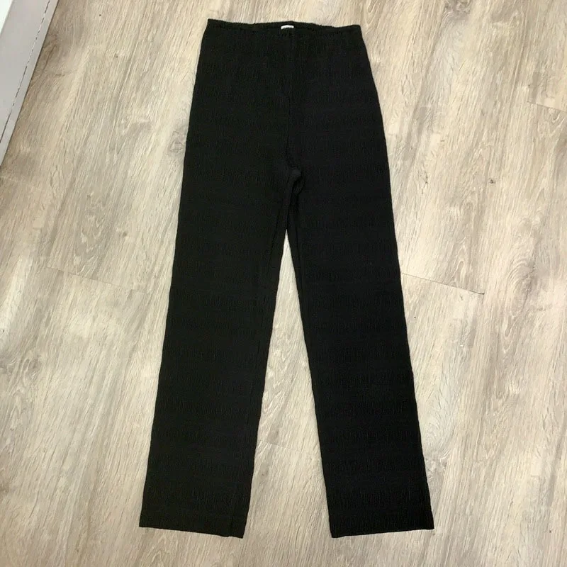 

DEAT 2021 New Autumn Winter And Summer Fashion Casual High Waist Pleated Tapered Elastic High Waist Pants Women SL120