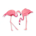 ПВХ 13 см * 10 см интересные розовые Фламинго автомобильные стикеры аксессуары наклейка любовь винил окно автомобиля Ворон крышка царапины водонепроницаемый