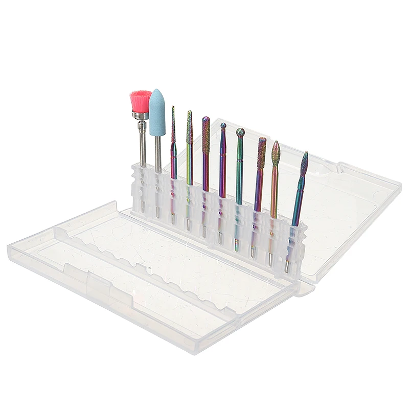 

10pcs Nail Drill Bits 3/32" Tungsten Carbide Manicure Pedicure Electric Files For Removing Gel Polish Nail File Buffer Pedicure