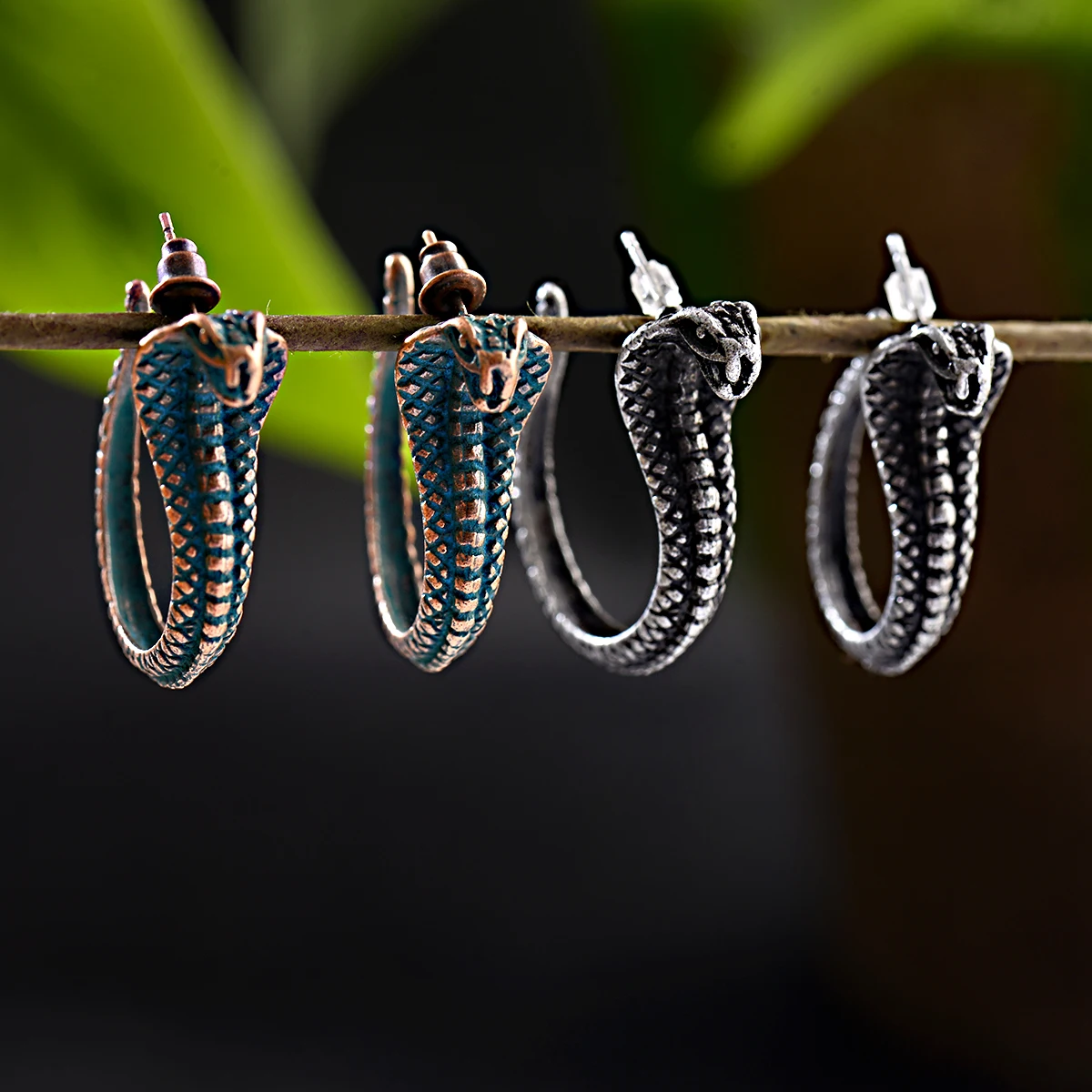 

Chain Earrings For Women Jewelry Snake/Stud Earring Statement Punk Pendientes Ear Piercing Jewellery Set Fashionable Gift