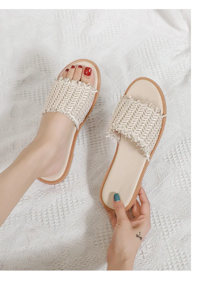 Slippers Women Wear Style Fairy Shoes Fashion All-match Graceful Flat Sandals Shoes Woman Woman Shoes Flip Flops Women