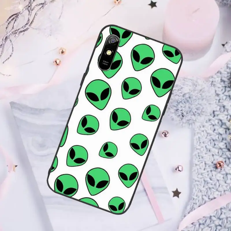 

Aesthetics Cute Cartoon Alien Phone Case For Xiaomi Mi Redmi Note 8T 9T 9S 9A 10 7 8 9 Lite pro