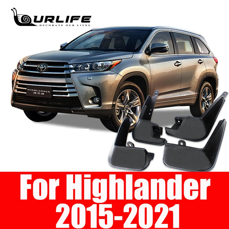 

Mudflaps For Toyota 2015-2021 Highlander Mud Flap Guard Fenders Mudguard Splash Mudguards Car Accessories Auto Styline 4PCS
