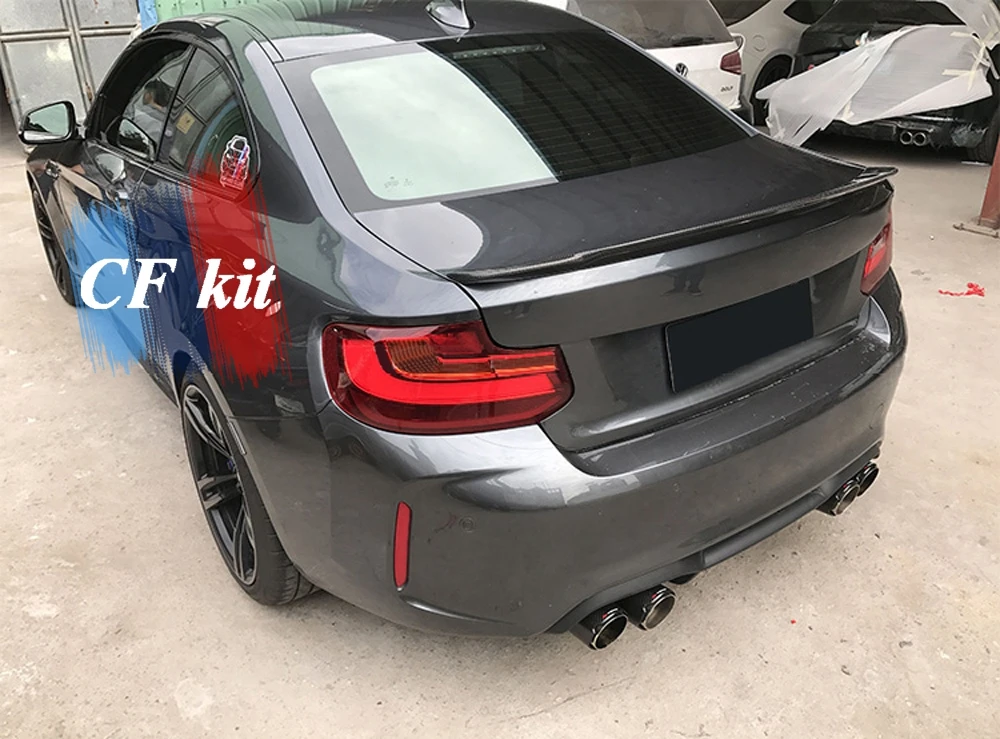 Комплект спойлера крыльев багажника CF для BMW 2 серии F22 M2 F87 задний трансформер из