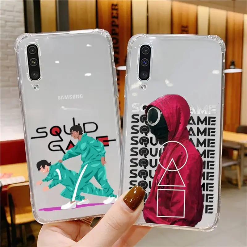 

Squid Game Round Six Phone Case For Xiaomi Mi 11 Ultra Lite 10 Redmi Note 9 8 7 9a K30S K40 Pro Transparent Coque