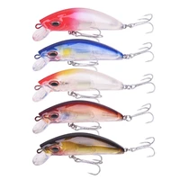 5pcslot mixed colors minnow fishing lure set sinking wobblers for piketrolling rattling baits perch artificial hard lures kit