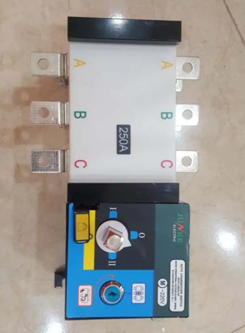 JKPC 250A 3P220V/ 230V/380V/440V 4 полюсный 3 фазный автоматический переключатель для