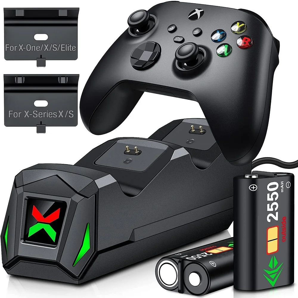 Двухканальное зарядное устройство для контроллеров Xbox Series X / S One Elite