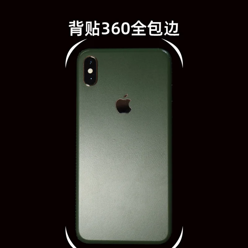 Для iPhone 7P 8Plus XR xs max до 11 темно-зеленая задняя наклейка против отпечатков пальцев матовая устойчивая к царапинам пленка