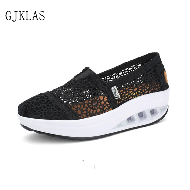 

Platform Loafers Shoes Woman Slip Resistant High Sole Sneakers Women Vulcanize Shoes Casual Slip on Lace Sneakers Plataforma