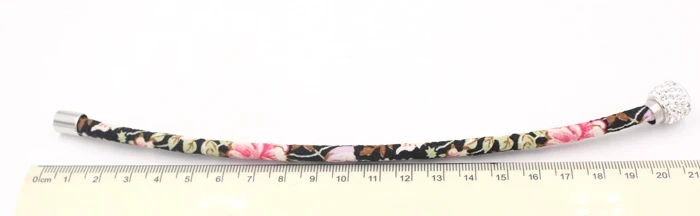 1 шт. Новый магнитный браслет с хрустальными шариками цветочным принтом тканевый