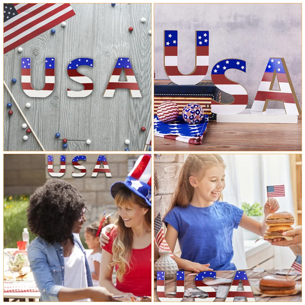 

3Pcs Independence Day Ornaments USA Decorations Ornaments (Assorted Color)