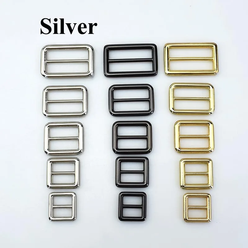 AP083-silver 4 шт. Meetee 15-38 мм металлическое уплотнительное d-образное кольцо с пряжкой застежка веб-ремень рюкзак сумки кошелек обувь, одежда для шитья воротник Сделай Сам кожаное ремесло - Цвет: AP083-silver