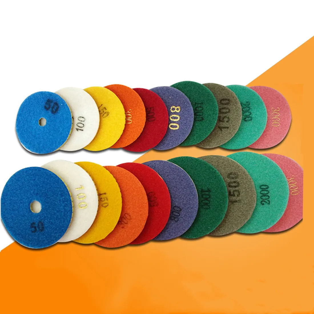 7 шт спиральный тип шлифовальный диск 4 &quotалмазные влажные Гибкие Полировальные