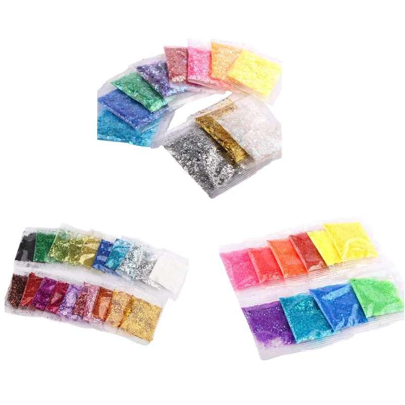 

1 Set Glitter Powder Sequins Flakes UV Resin Epoxy Mold Filling Nail Art Decoration for DIY Jewelry Making Sequins