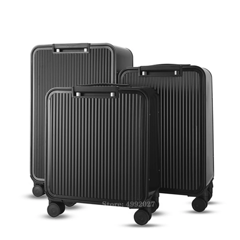 High quality 100% full aluminum 16“20"24" inch suitcase travel luggage spinner wheels business trolley luggage bag on wheel images - 6
