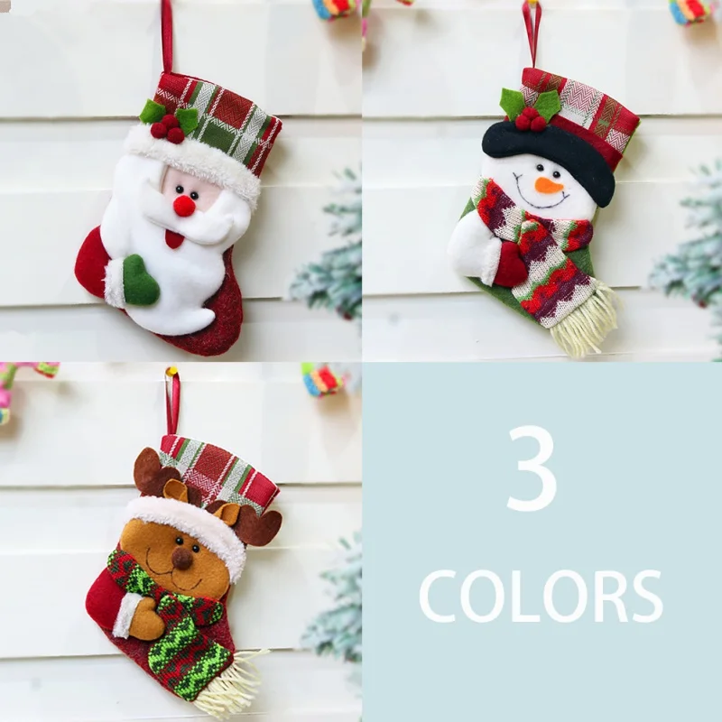 Домашнее украшение рождественские чулки милые конфеты подарочная сумка Новинка