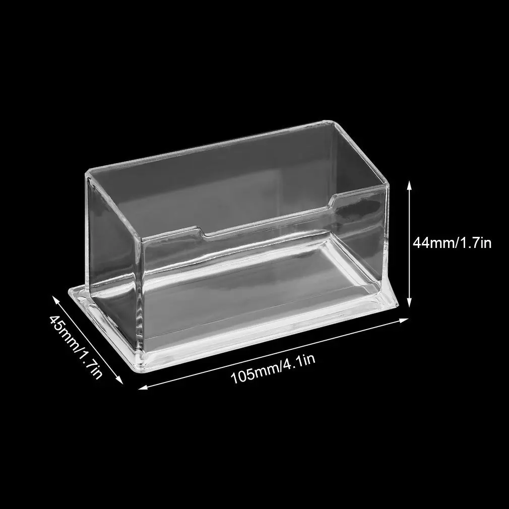 

Desk Clear Acrylic Business Card Holder Display Stand Plastic Transparent Desktop Business Card Accessories Office Supplies