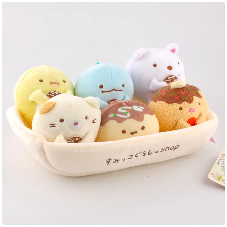 1 комплект Kawaii Japanese Sumikko guurashi био плюшевый брелок подвеска мягкий мультяшный