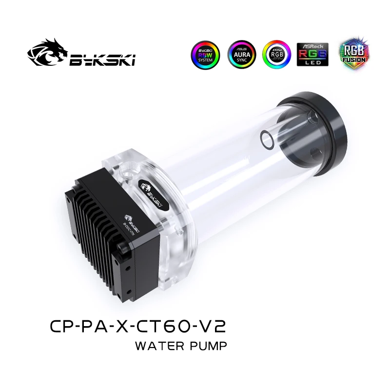 Bykski коробка насоса DDC 5V 3Pin D-RGB(RBW) или 12V 4P RGB 100-200 мм резервуар + насос Комплект