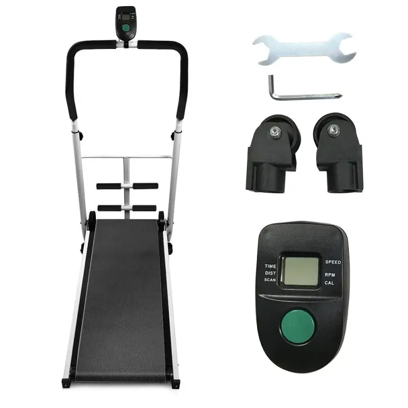 Treadmills With Sit-up Bar Mini Home Treadmill Body Building Running Walking Machine Multi-function Gym Stepper Walking Fitness