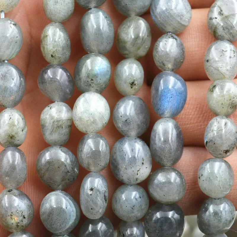 

new Beautiful 8x10mm Labradorite Irregular Shapes Gemstone Loose Beads 15"
