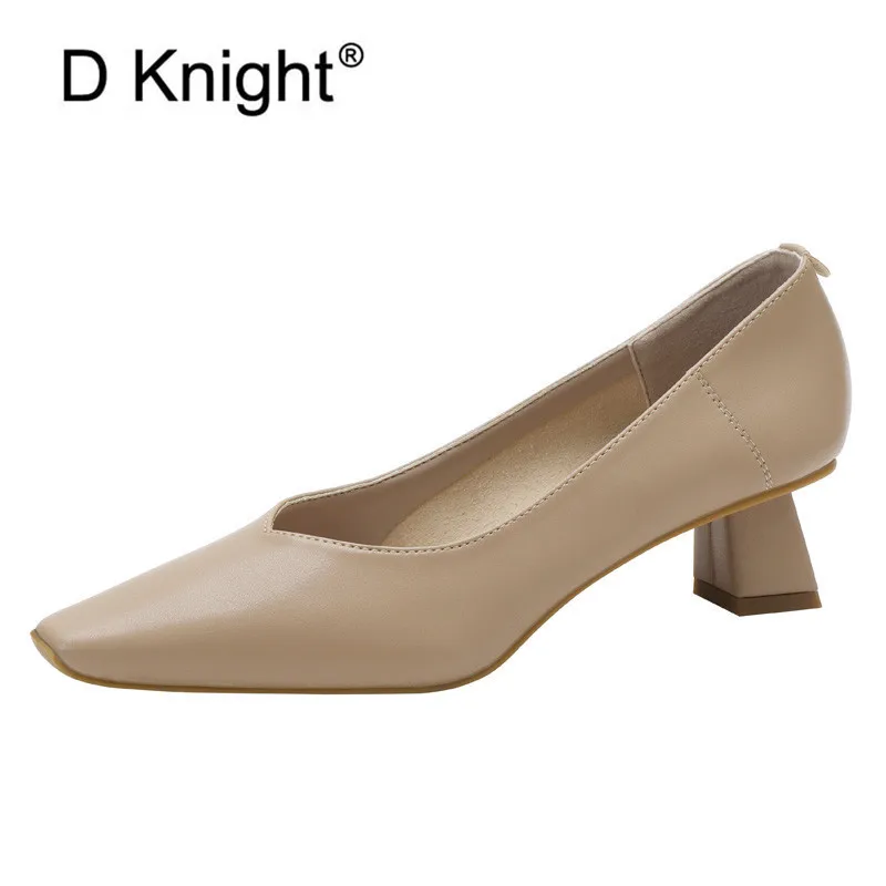 

Сексуальные туфли-лодочки на толстом каблуке с V-образным вырезом, женские туфли из мягкой кожи, 2021 г., бабушкины туфли в английском стиле, же...