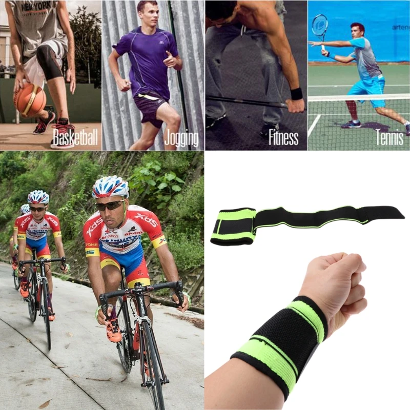 

100% Brand New and High Quality Weaving Straps Fitness Wristband Badminton Wrist Support Brace Wrist Guard