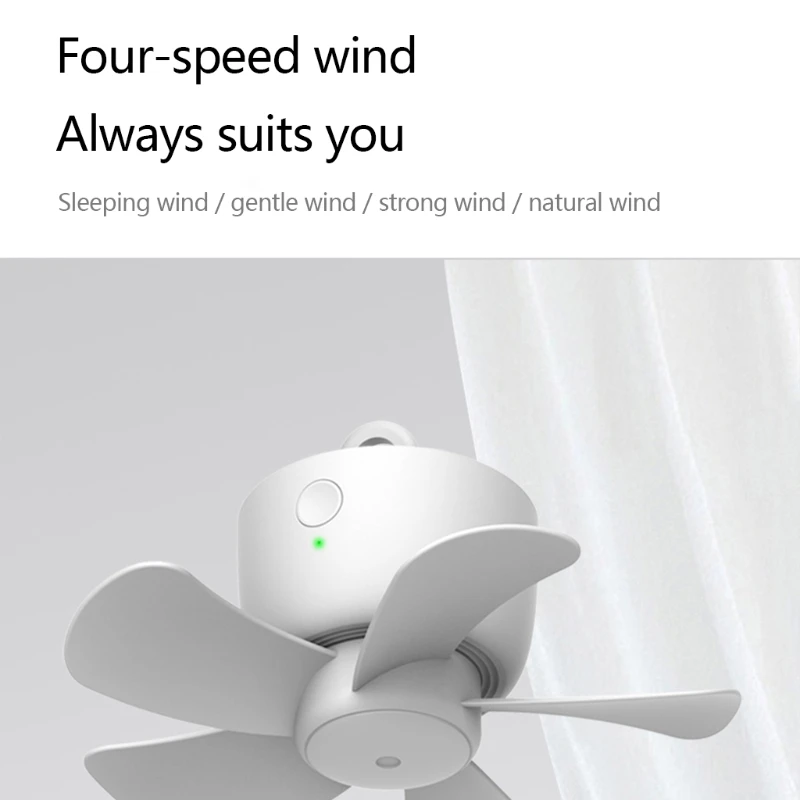 New Ultra-quiet Ceiling Fan Air Cooler 4 Speeds Adjustable Remote Control Timing T84C smart home  google home  youpin