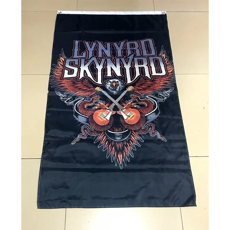 Флаг Lynyrd Skynyrd 3 фута* 5 футов(90*150 см) размер рождественские украшения для домашнего флага баннер подарки