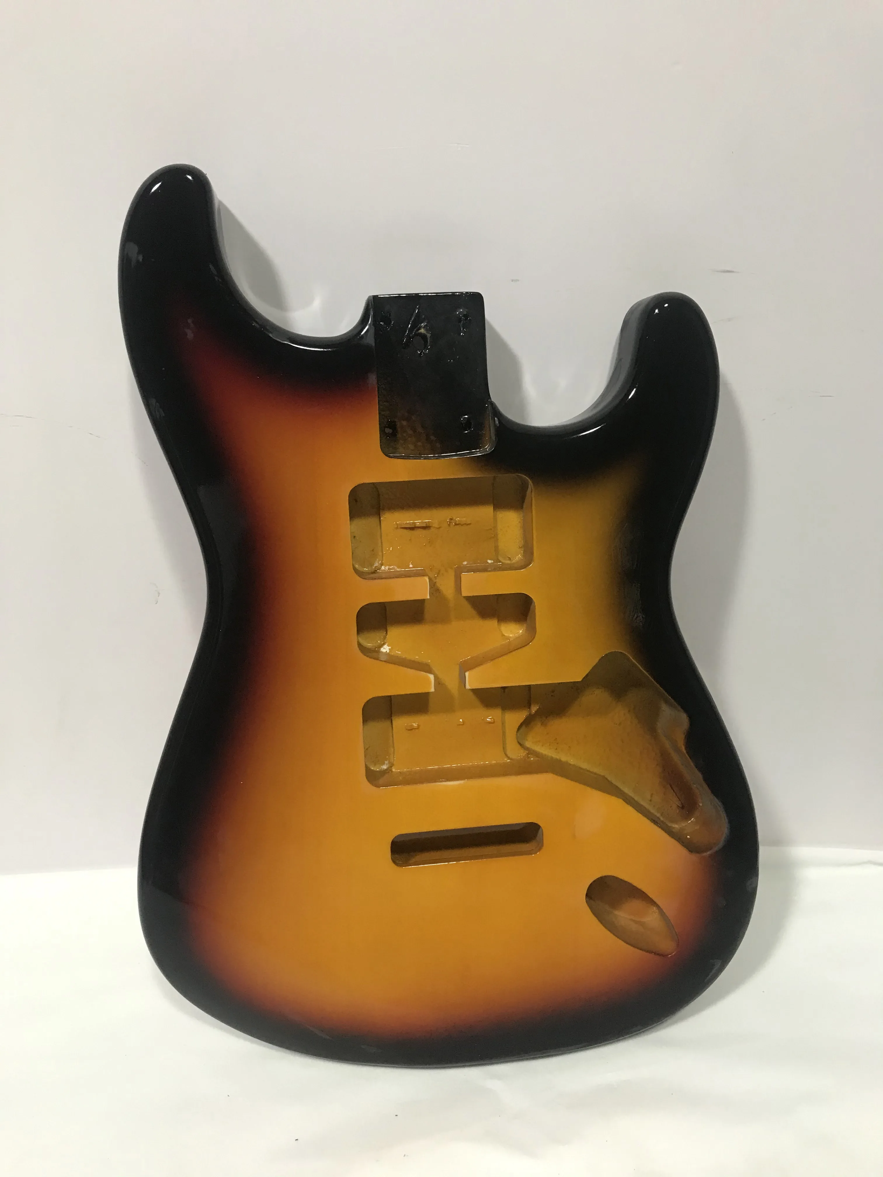 Enlarge Free Ship High Quality Fender Style DIY Electric Guitar Body Sunburst Colour Simi Finished Guitar Maple body Left Handed Guitar
