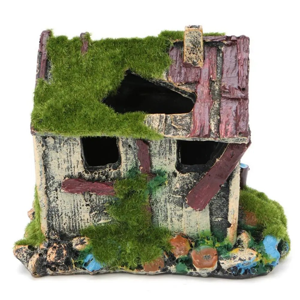 Аквариумное украшение имитация рокерных изделий смола приют домик для рыбы чаша