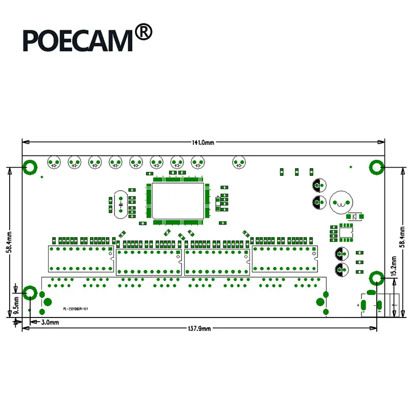 Ethernet коммутатор 8 портовый модуль PCBA установка металлический чехол оборудование