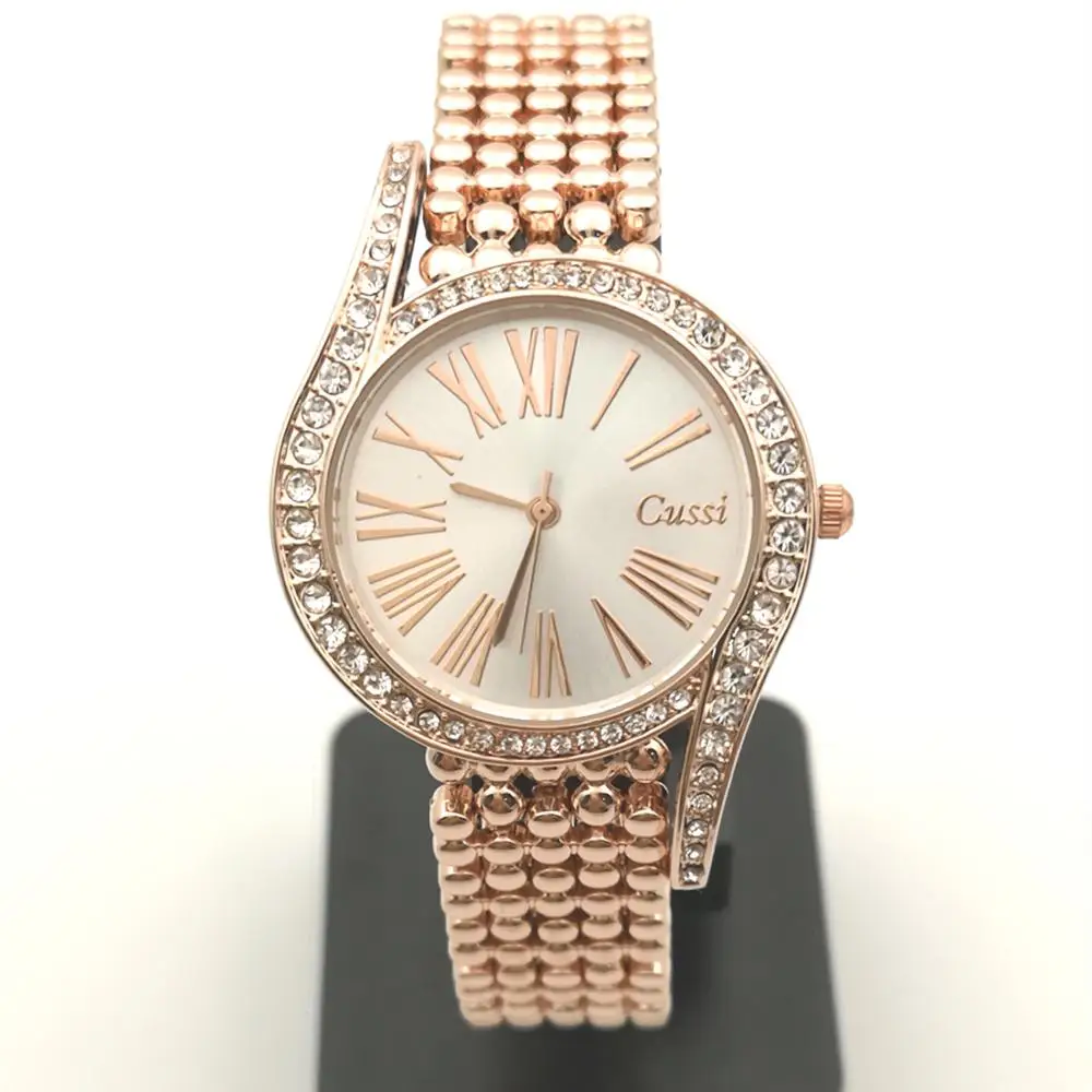 

Crystal Women Watch Alloy Life Waterproof Quartz Wrist Watches Women Gold Luxury Fashion Casual Ladies Clock relogio feminino
