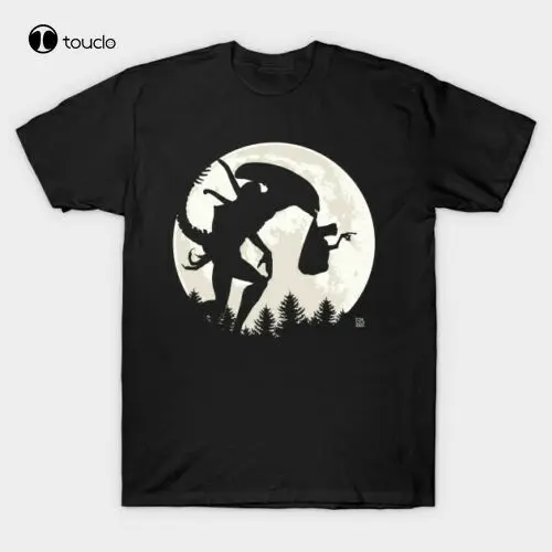 

Черная футболка Xenomorph e. T Alien Predator Ufo Space Universe Mashup Movie