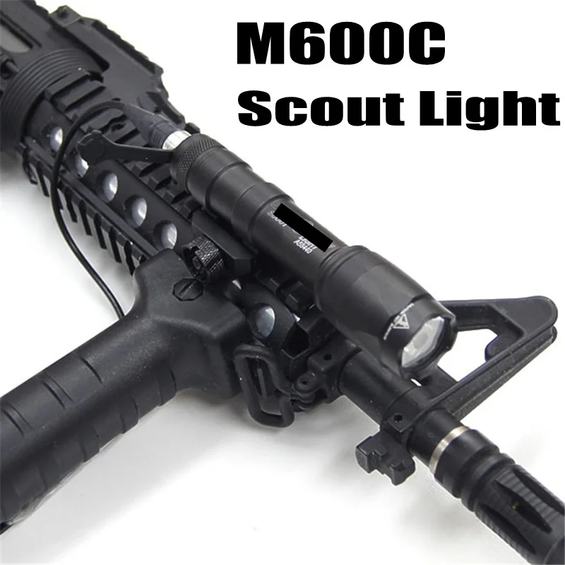 

M600C Tactical Flashlight LED Scout Light Softair Lanterna Airsoft Arma Military Shooting Hunting Lamp Gun Weapon Light
