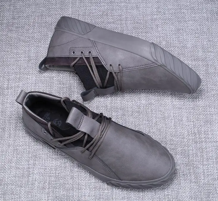 autumn new fashion street cool men lace up leather casual shoes man trend shoes man loafers