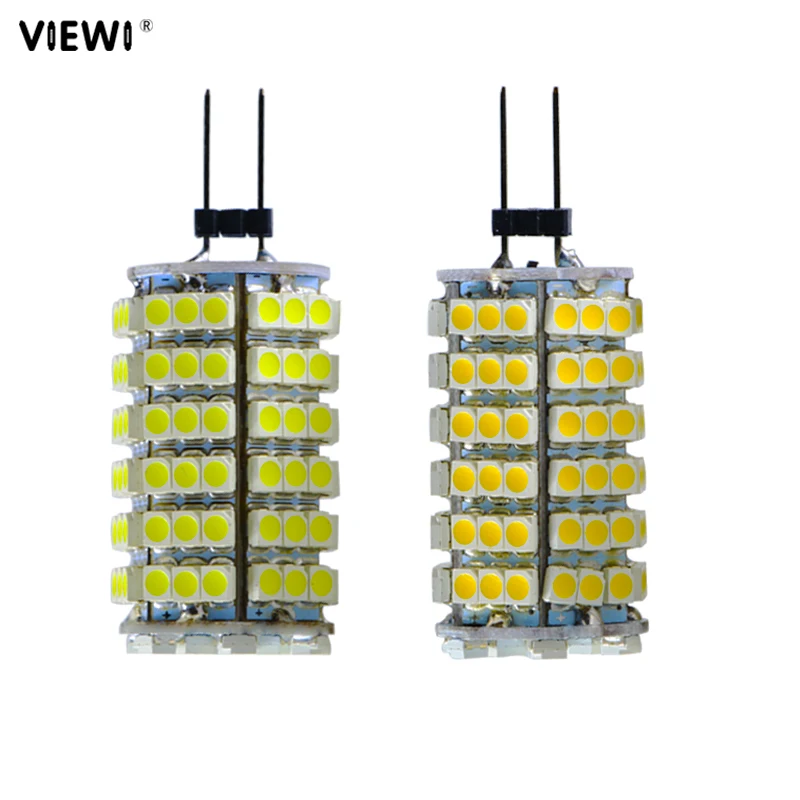 

2pcs bombilla G4 led corn bulb 12 V volt lights super 5W 3528 120 leds 12v energy saving lamp Spot candle Chandeliers lighting