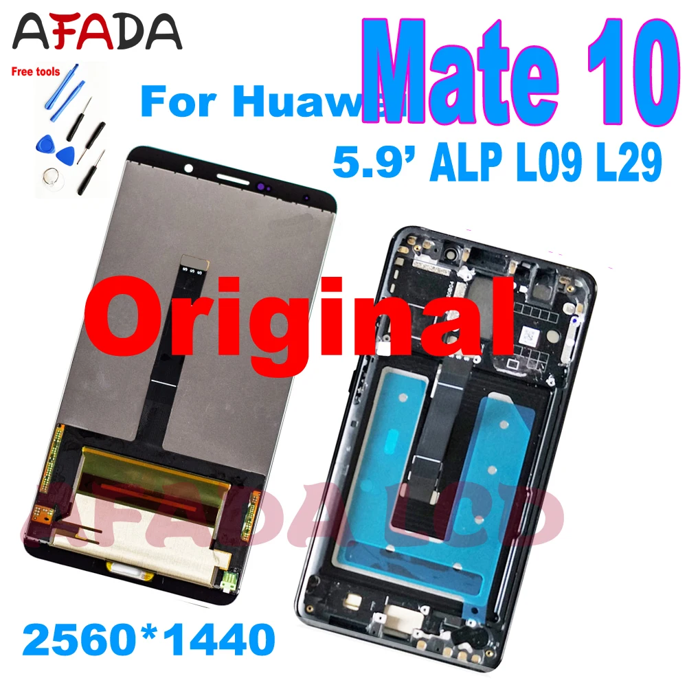 Оригинальный ЖК дисплей для Huawei Mate 10 сенсорный экран дигитайзер в сборе Mate10 ALP L09