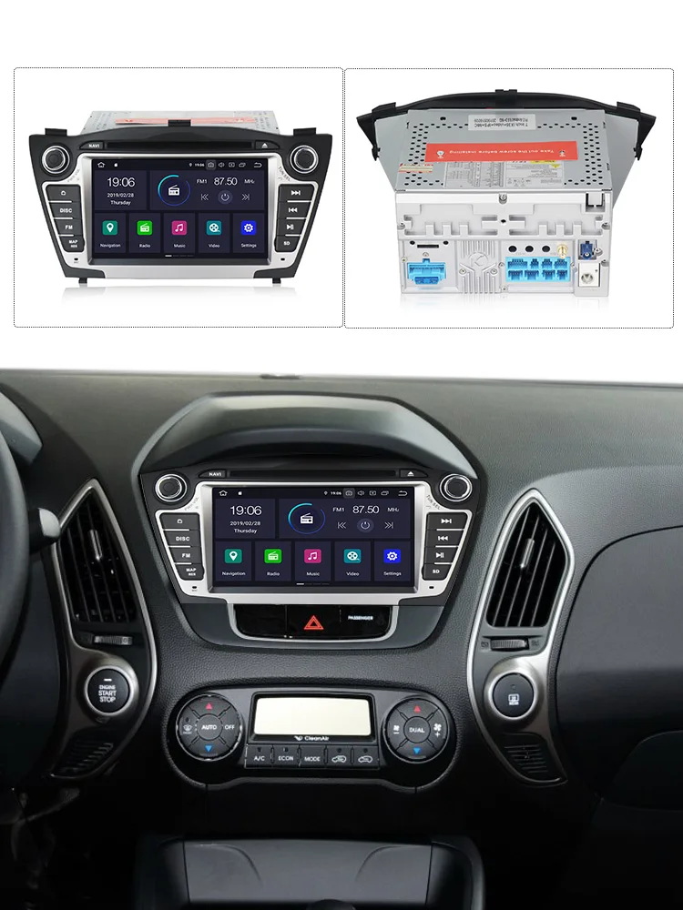 8 ядерный ips DSP Android 9,0 автомобильный dvd-плеер Радио авторадио для hyundai IX35 TUCSON 2009- ix35 Canbus USB SD wifi RDS gps navi