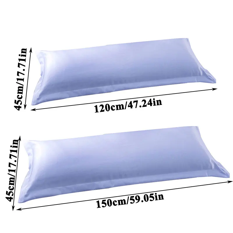

45x120cm Ice Silk Long Pillow Cover Solid Floral Striped Print Pillowcase Pillows Cover Bedding Room Accessories Cushion Cover