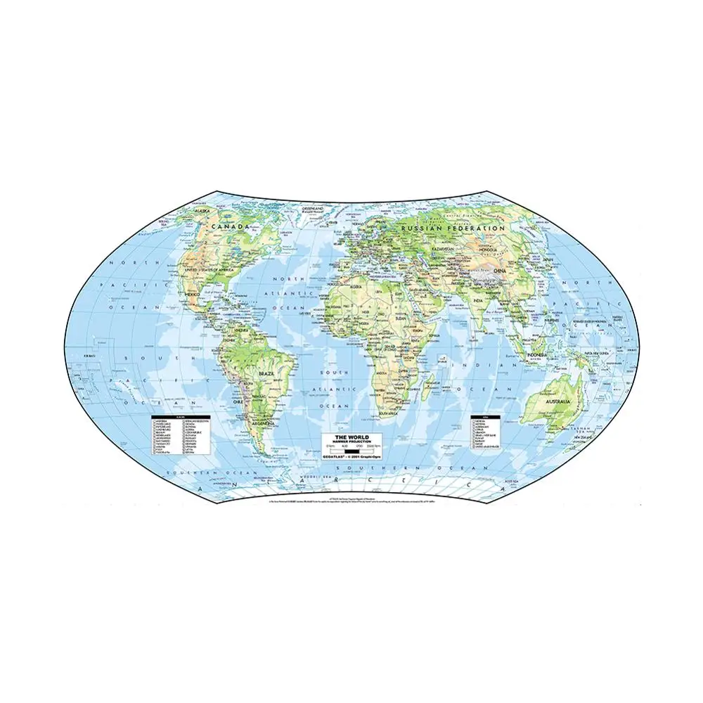 Проекционный плакат The World Hammer-карта и принты настенные картины на холсте карты