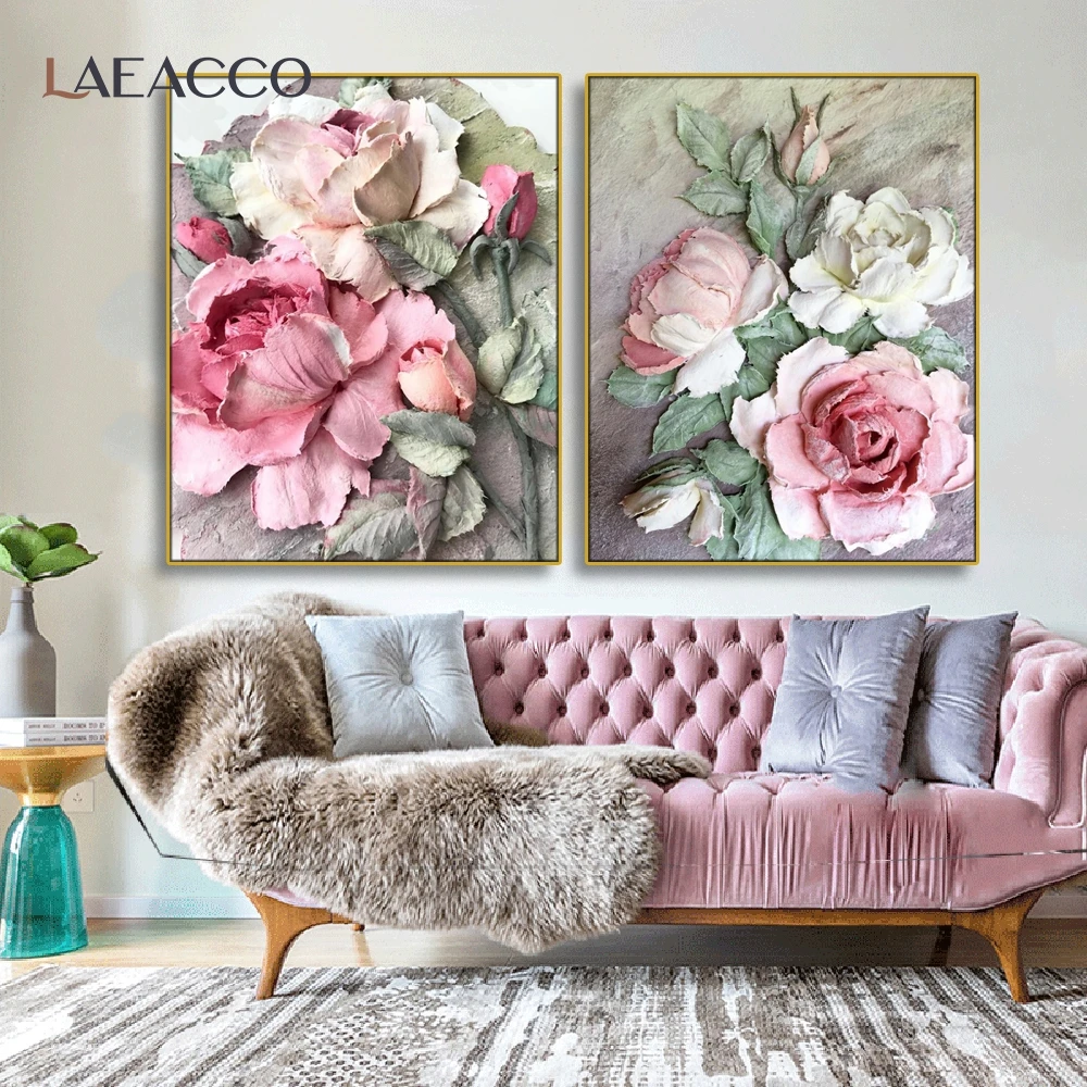 Laeacco растения и цветы Wall Art изображение плаката печать холст для живописи