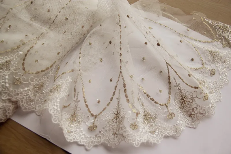 1 ярд/21 см DIY аксессуары для одежды ручной работы золотая нить из хлопчатобумажной