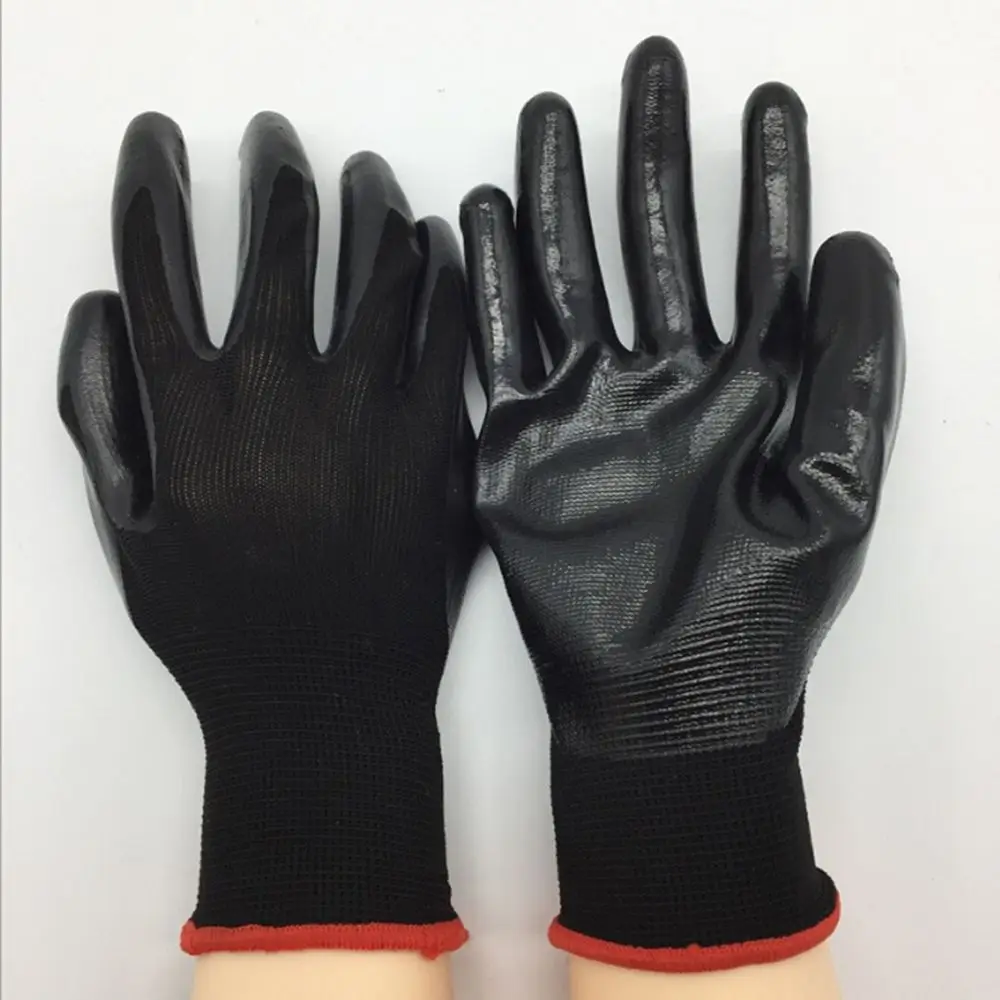 

Рабочие перчатки с нитриловым покрытием, нейлоновые защитные Нескользящие и маслостойкие перчатки для защиты труда, инструменты для ремон...
